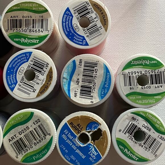 Trusew All Purpose Sewing Threads Spools Polyester Set Box Multicolor - Picture 4 of 6